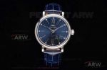 Swiss Copy IWC Portofino 34 MM Women's Automatic IW357404 Blue Diamond Dial Leather 9015 Watch